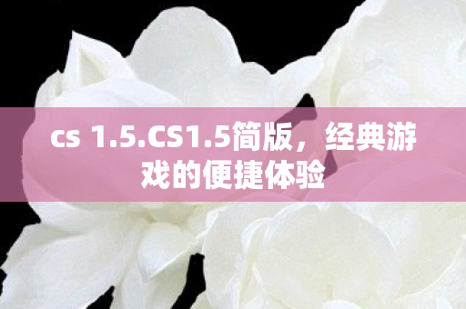 cs 1.5.CS1.5简版，经典游戏的便捷体验