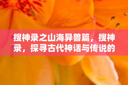 搜神录之山海异兽篇，搜神录，探寻古代神话与传说的奇妙世界