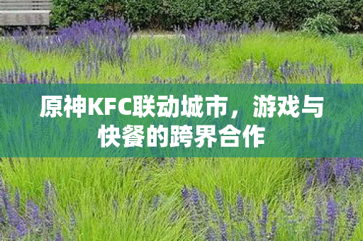 原神KFC联动城市，游戏与快餐的跨界合作