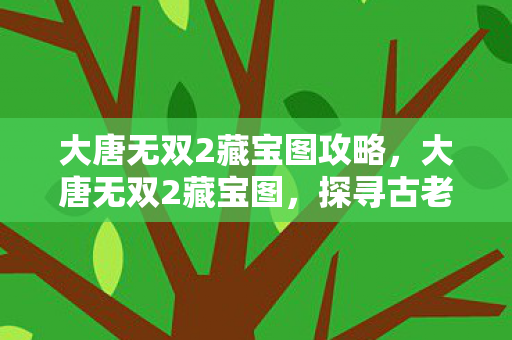 大唐无双2藏宝图攻略，大唐无双2藏宝图，探寻古老秘密的钥匙