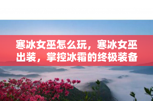 寒冰女巫怎么玩，寒冰女巫出装，掌控冰霜的终极装备指南