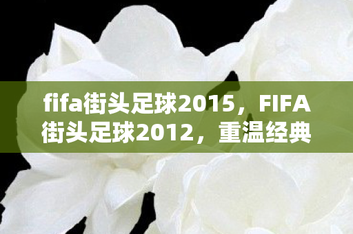 fifa街头足球2015，FIFA街头足球2012，重温经典，再燃激情