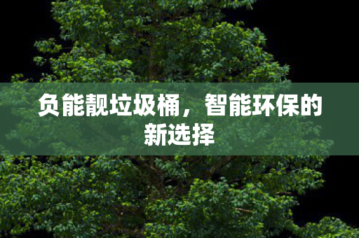 负能靓垃圾桶，智能环保的新选择