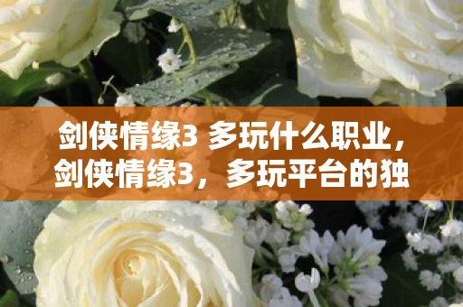 剑侠情缘3 多玩什么职业，剑侠情缘3，多玩平台的独特魅力与玩家社区互动