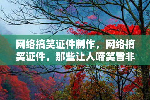 网络搞笑证件制作，网络搞笑证件，那些让人啼笑皆非的奇葩证明