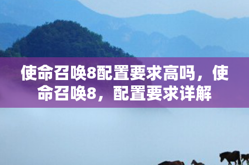 使命召唤8配置要求高吗，使命召唤8，配置要求详解