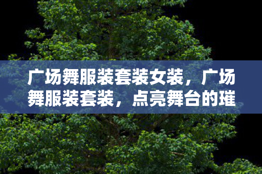 广场舞服装套装女装，广场舞服装套装，点亮舞台的璀璨选择