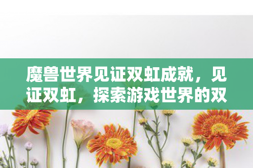 魔兽世界见证双虹成就，见证双虹，探索游戏世界的双重奇迹