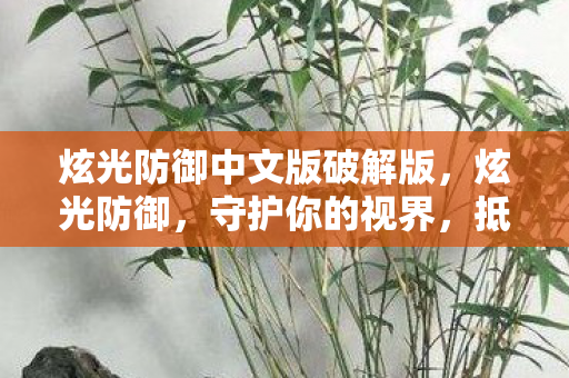 炫光防御中文版破解版，炫光防御，守护你的视界，抵御光污染的科技之战