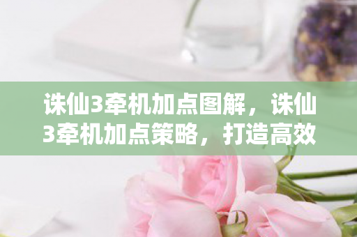 诛仙3牵机加点图解，诛仙3牵机加点策略，打造高效战斗力的关键