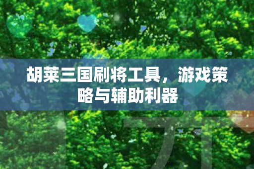 胡莱三国刷将工具，游戏策略与辅助利器