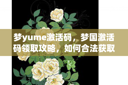 梦yume激活码，梦国激活码领取攻略，如何合法获取专属游戏特权