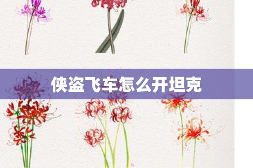 侠盗飞车怎么开坦克
