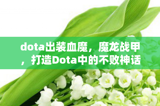 dota出装血魔，魔龙战甲，打造Dota中的不败神话