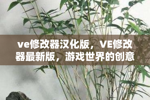 ve修改器汉化版，VE修改器最新版，游戏世界的创意工坊