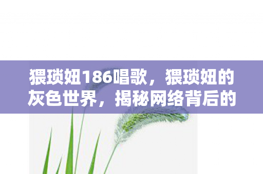 猥琐妞186唱歌，猥琐妞的灰色世界，揭秘网络背后的隐秘角落