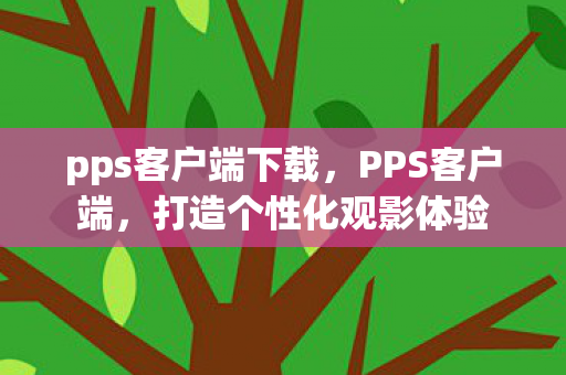pps客户端下载，PPS客户端，打造个性化观影体验