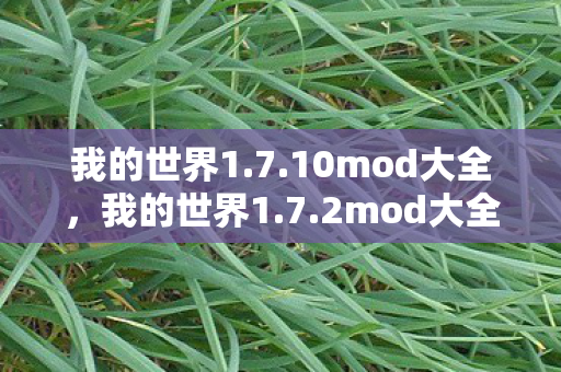 我的世界1.7.10mod大全，我的世界1.7.2mod大全，探索无限可能的模组世界