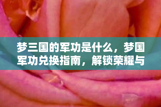 梦三国的军功是什么，梦国军功兑换指南，解锁荣耀与奖励的奥秘