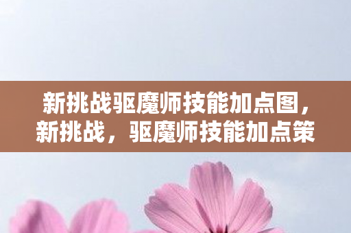 新挑战驱魔师技能加点图，新挑战，驱魔师技能加点策略