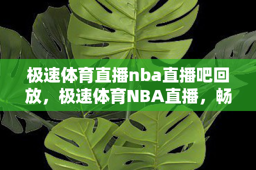 极速体育直播nba直播吧回放，极速体育NBA直播，畅享NBA赛事的绝佳选择