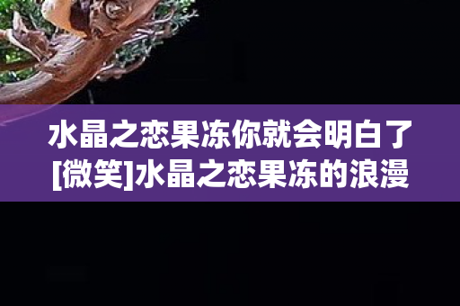 水晶之恋果冻你就会明白了[微笑]水晶之恋果冻的浪漫传说
