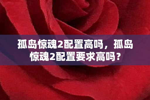 孤岛惊魂2配置高吗，孤岛惊魂2配置要求高吗？