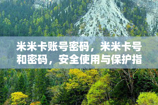 米米卡账号密码，米米卡号和密码，安全使用与保护指南