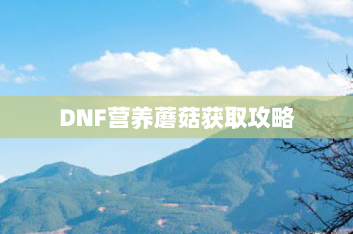 DNF营养蘑菇获取攻略