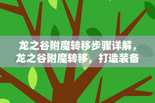 龙之谷附魔转移步骤详解，龙之谷附魔转移，打造装备新境界