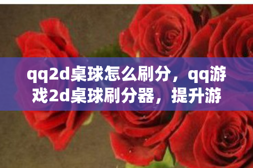 qq2d桌球怎么刷分，qq游戏2d桌球刷分器，提升游戏乐趣的合法工具