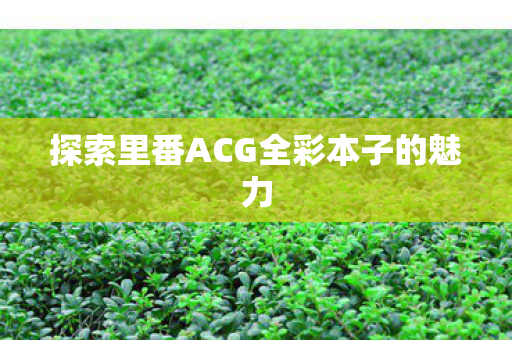 探索里番ACG全彩本子的魅力