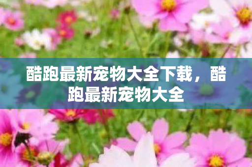 酷跑最新宠物大全下载，酷跑最新宠物大全