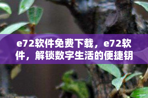 e72软件免费下载，e72软件，解锁数字生活的便捷钥匙