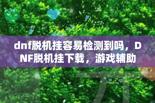 dnf脱机挂容易检测到吗，DNF脱机挂下载，游戏辅助工具的风险与合规使用