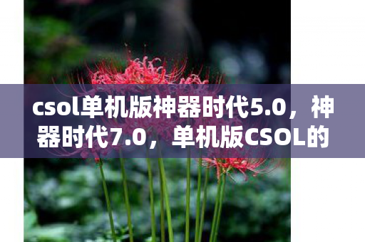 csol单机版神器时代5.0，神器时代7.0，单机版CSOL的无限可能