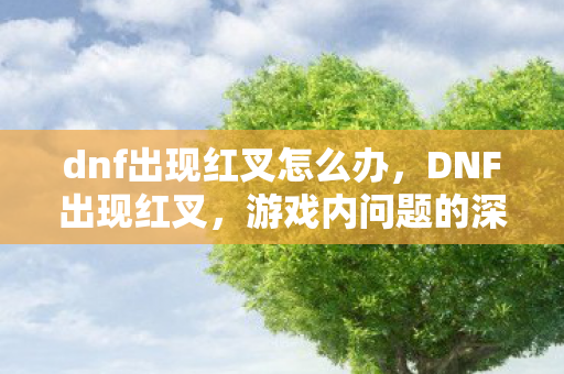 dnf出现红叉怎么办，DNF出现红叉，游戏内问题的深度解析与解决之道