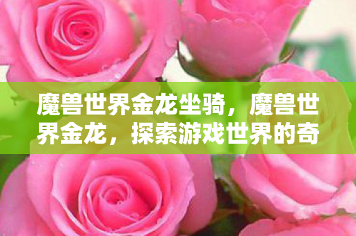 魔兽世界金龙坐骑，魔兽世界金龙，探索游戏世界的奇幻之旅