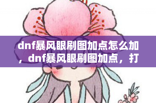 dnf暴风眼刷图加点怎么加，dnf暴风眼刷图加点，打造高效刷图体验
