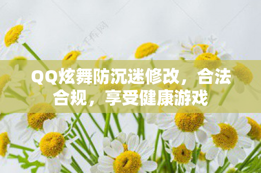 QQ炫舞防沉迷修改，合法合规，享受健康游戏