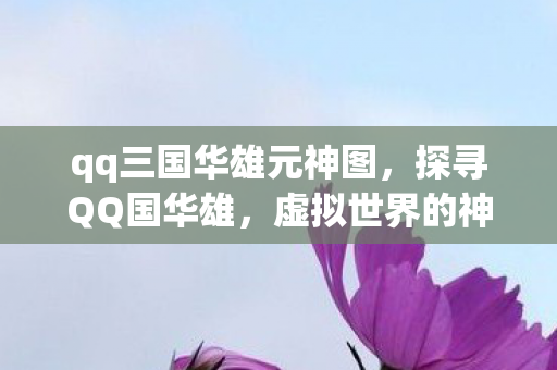 qq三国华雄元神图，探寻QQ国华雄，虚拟世界的神秘存在