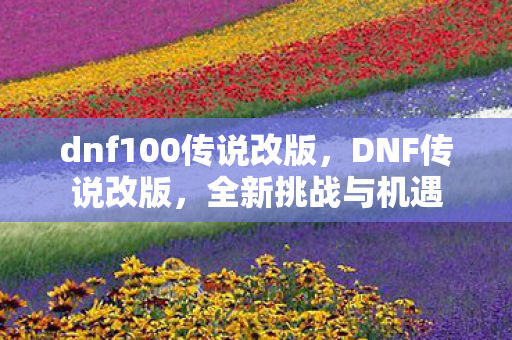 dnf100传说改版，DNF传说改版，全新挑战与机遇