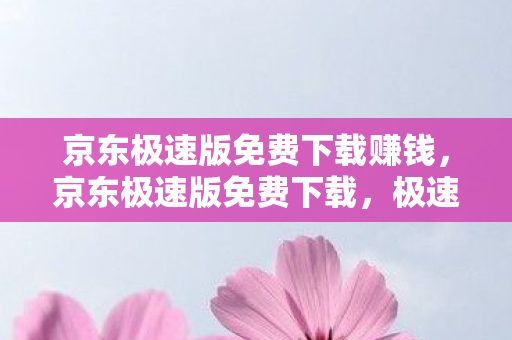 京东极速版免费下载赚钱，京东极速版免费下载，极速体验，尽享购物乐趣