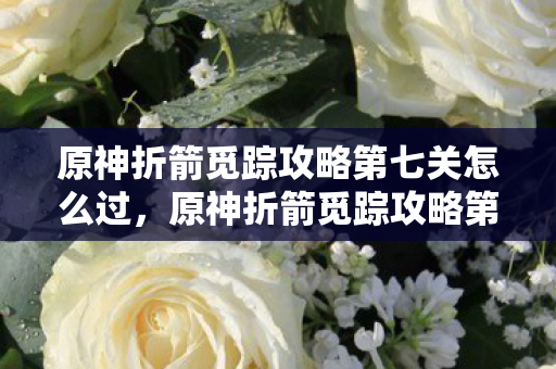 原神折箭觅踪攻略第七关怎么过，原神折箭觅踪攻略第七，深入探索璃月港的隐秘