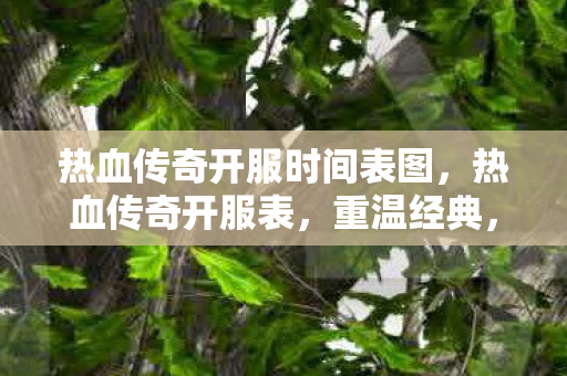 热血传奇开服时间表图，热血传奇开服表，重温经典，再战沙场