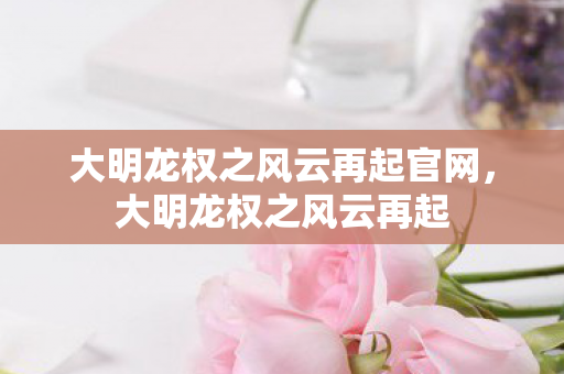 大明龙权之风云再起官网，大明龙权之风云再起
