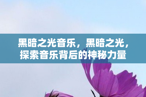 黑暗之光音乐，黑暗之光，探索音乐背后的神秘力量