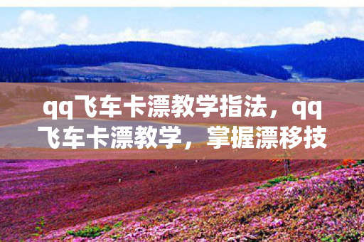 qq飞车卡漂教学指法，qq飞车卡漂教学，掌握漂移技巧，提升赛车速度