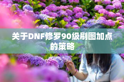 关于DNF修罗90级刷图加点的策略