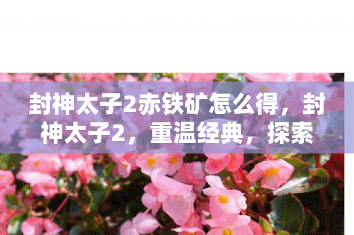 封神太子2赤铁矿怎么得，封神太子2，重温经典，探索未知